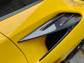 Ferrari F8 Tributo & Spider 2020 2021 2022 2023 with Aftermarket Parts - M Style Side Vent Trim Carbon Fiber from Aero Republic